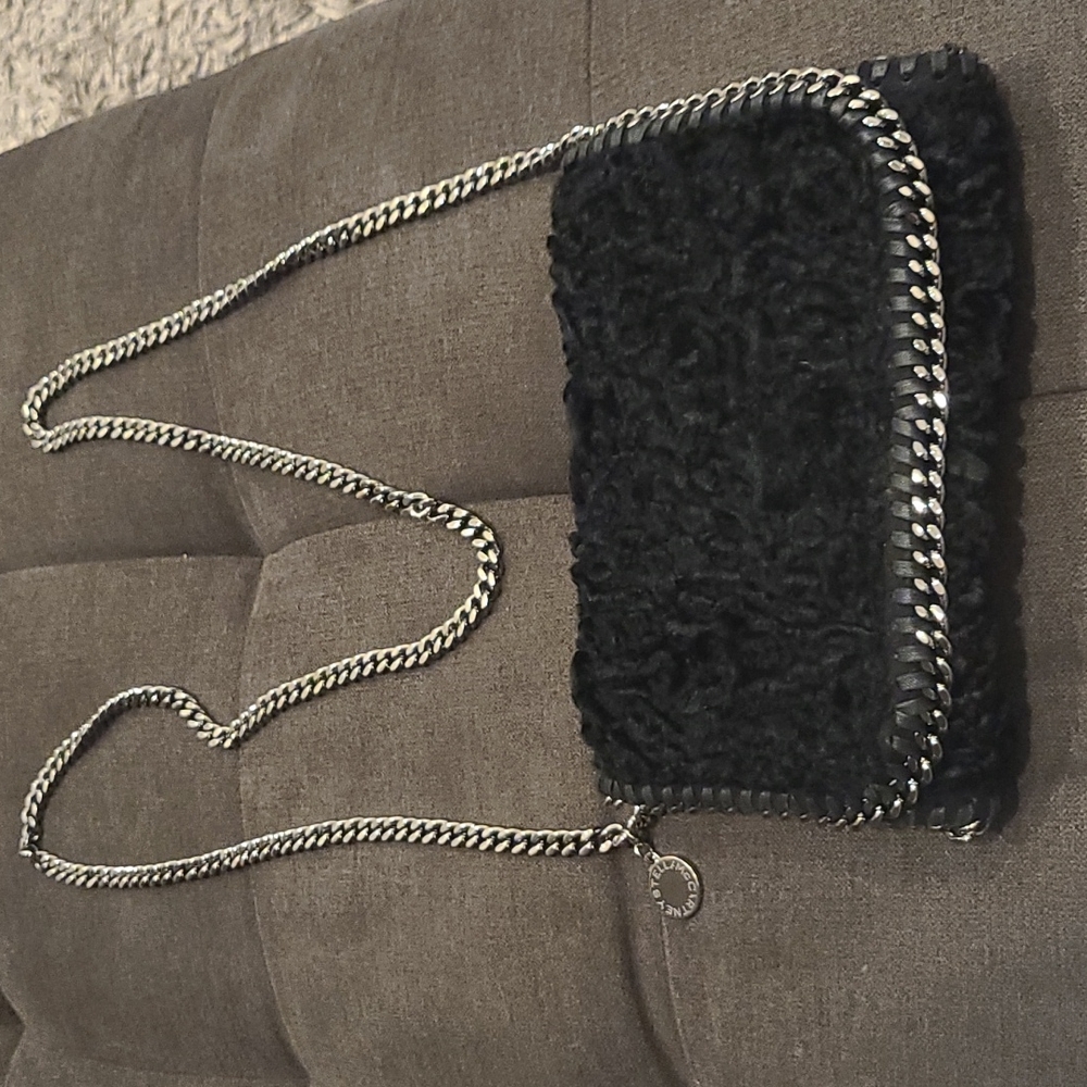 Stella Mccartney velvet mini Felabella crossbody bag